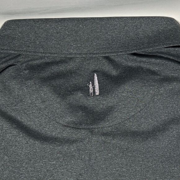 NWT $98 Johnnie-O Dark Gray Heather Golf Polo Shirt Club Logo Men's Size XL (A5) - Picture 9 of 12